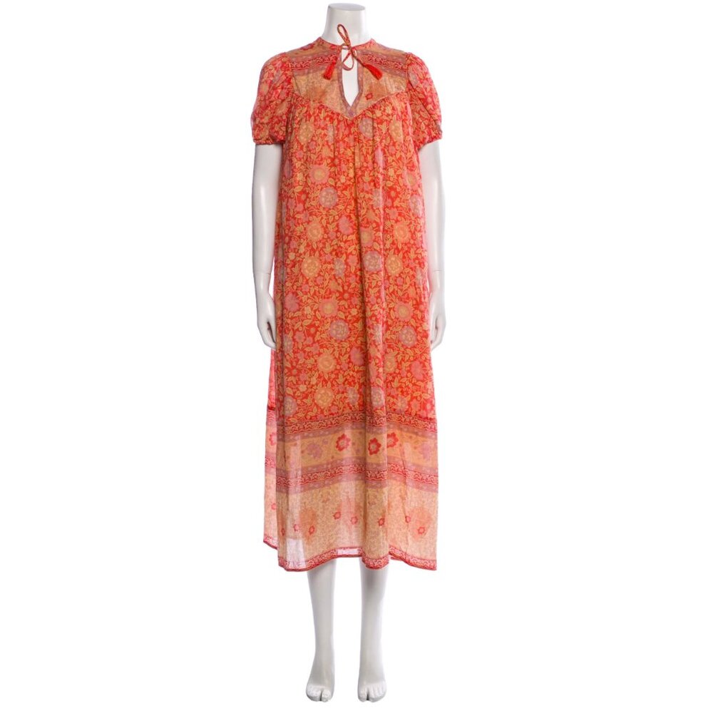 Spell & The Gypsy Floral Long Dress with Short Sleeves